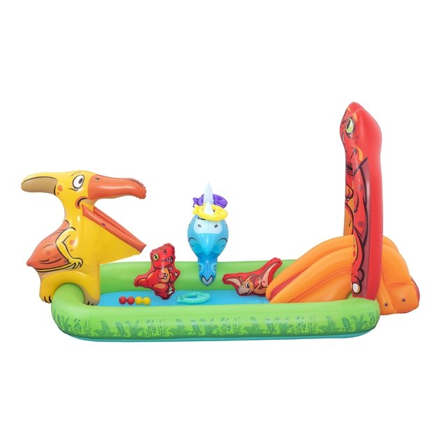 Bestway 53160 Wodny Plac Zabaw Dmuchany Jurassic 241 x 140 x 137 cm  3