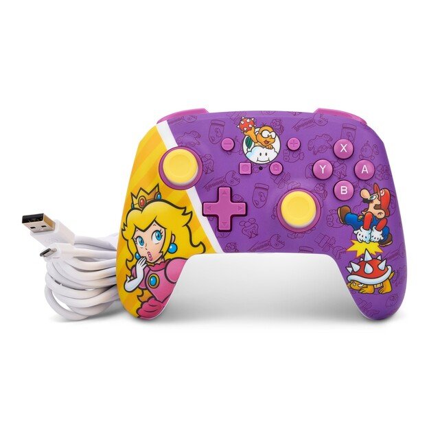 PowerA Enhanced Wired Controller - Nintendo Switch - Princess Peach Battle 2