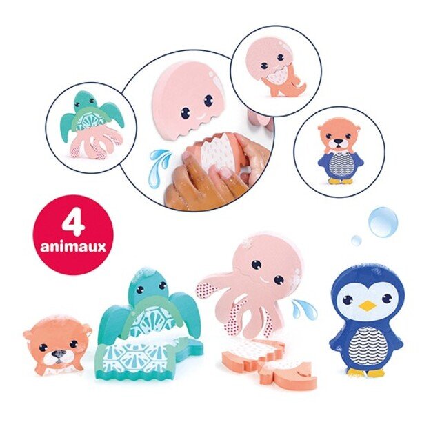 Ludi - Mix & Match - Foam animals for the bath - (LU40078) 3