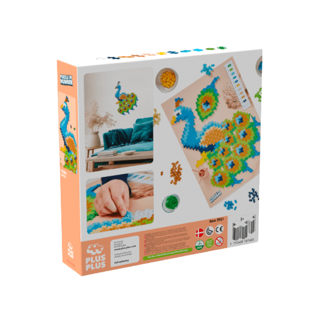 Plus-Plus - Puzzle By Number Peacock 800pcs - (3931) 2