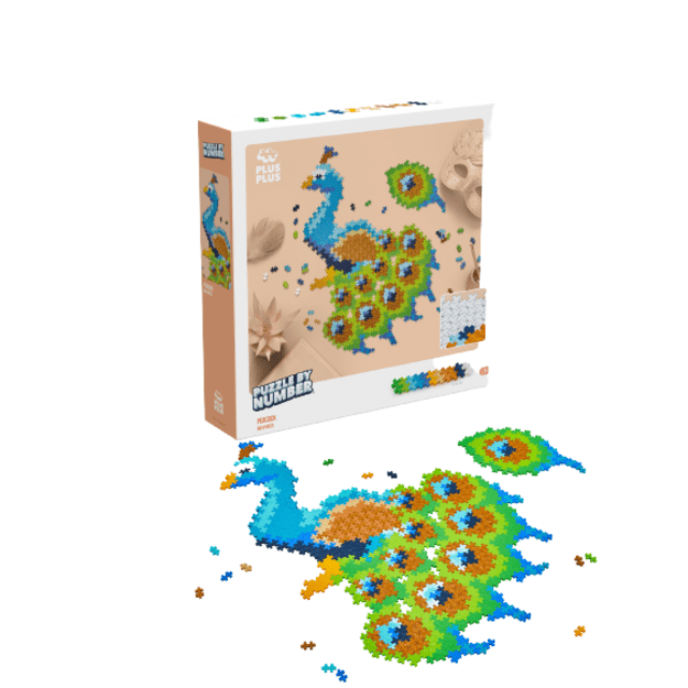 Plus-Plus - Puzzle By Number Peacock 800pcs - (3931) 4