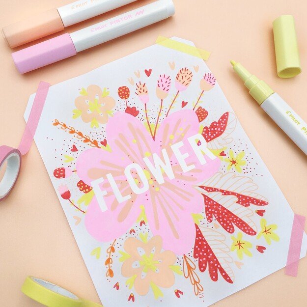 Pilot - Pintor Marker Fine Metal Mix 6 colors (Fine Tip) 2