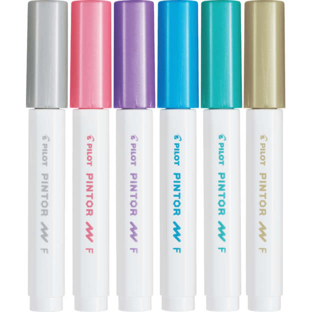 Pilot - Pintor Marker Fine Metal Mix 6 colors (Fine Tip) 4