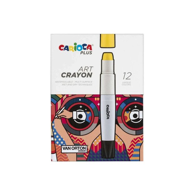 Carioca Plus - Art crayons water-soluble, 12 pcs (809313) 1