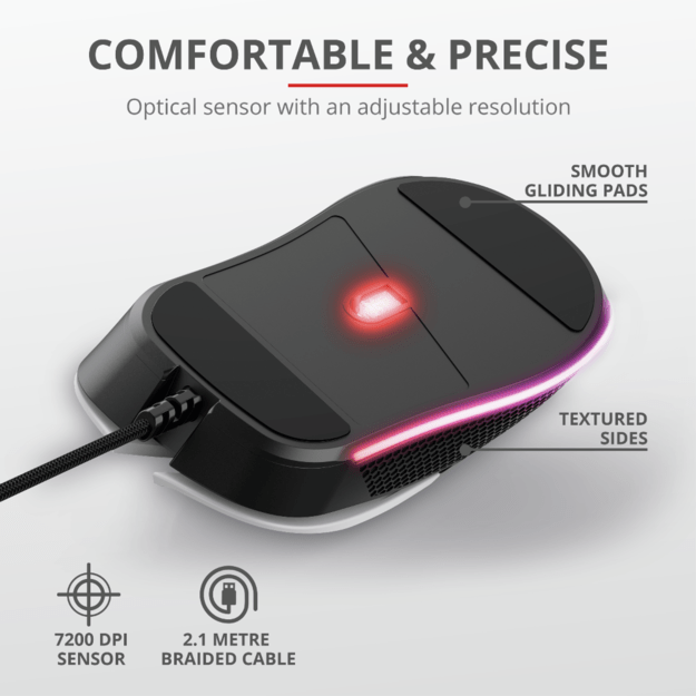 TRUST GXT 922W YBAR GAMING MOUSE 3