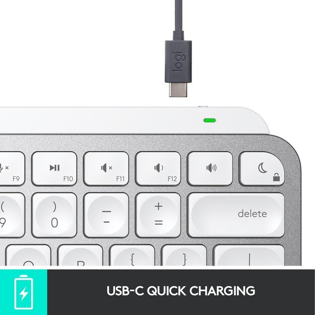 Logitech - MX Keys Mini For Mac Minimalist Wireless Illuminated Keyboard - Nordic Layout 4