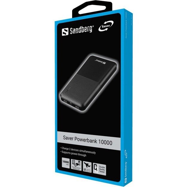 Sandberg - Saver Power Bank 10.000 mAh Black 1