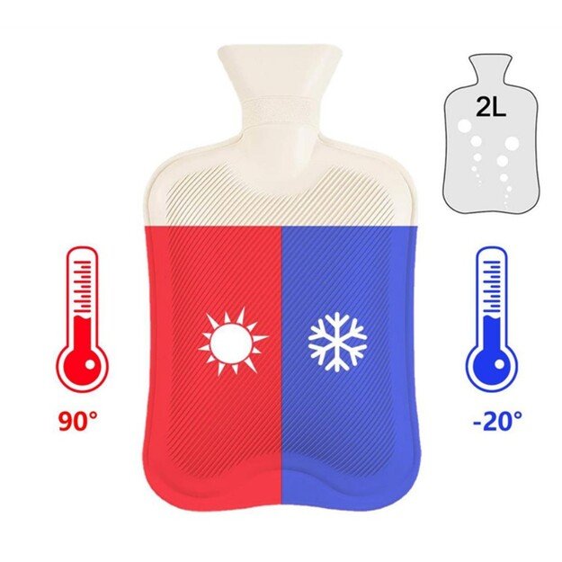 Termofor Świąteczny z Pokrowcem Sweterkowy Ogrzewacz na Wodę 2000 ml 2 L 13