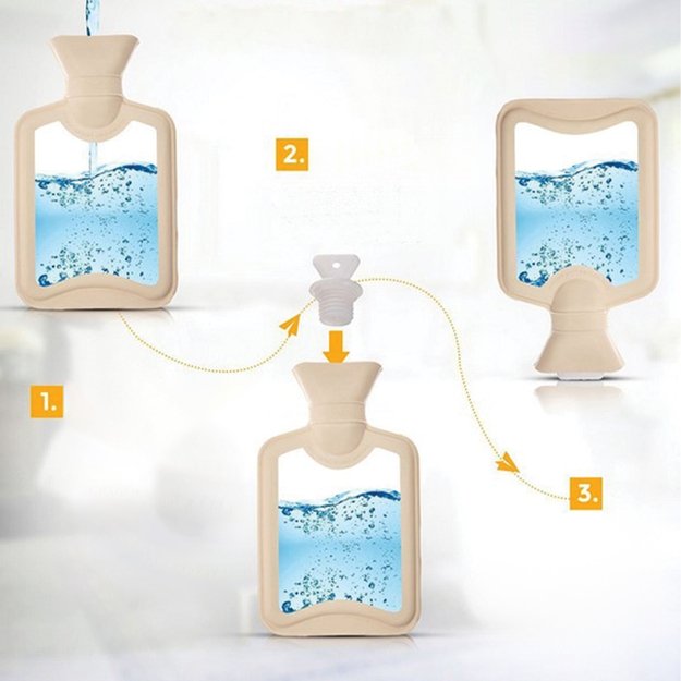 Termofor Świąteczny z Pokrowcem Sweterkowy Ogrzewacz na Wodę 2000 ml 2 L 14