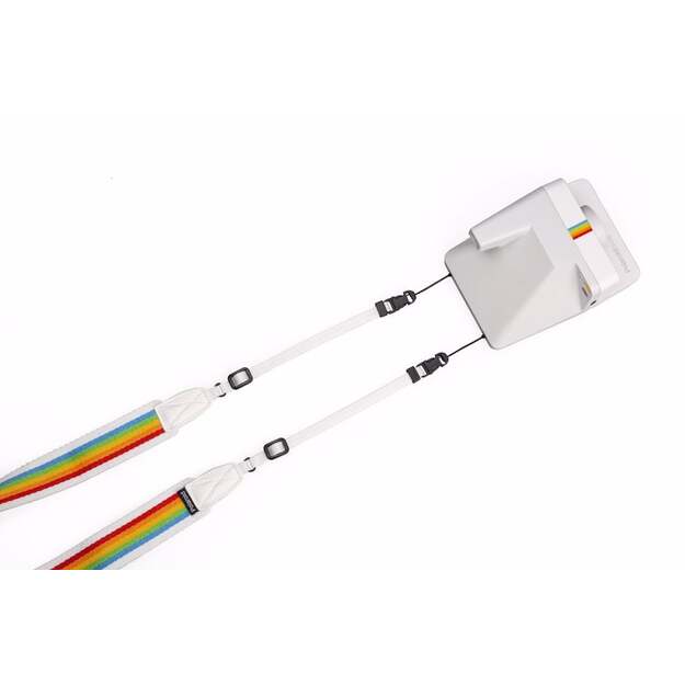 Polaroid - Camera Strap Flat For Polaroid Cameras - Rainbow White 1