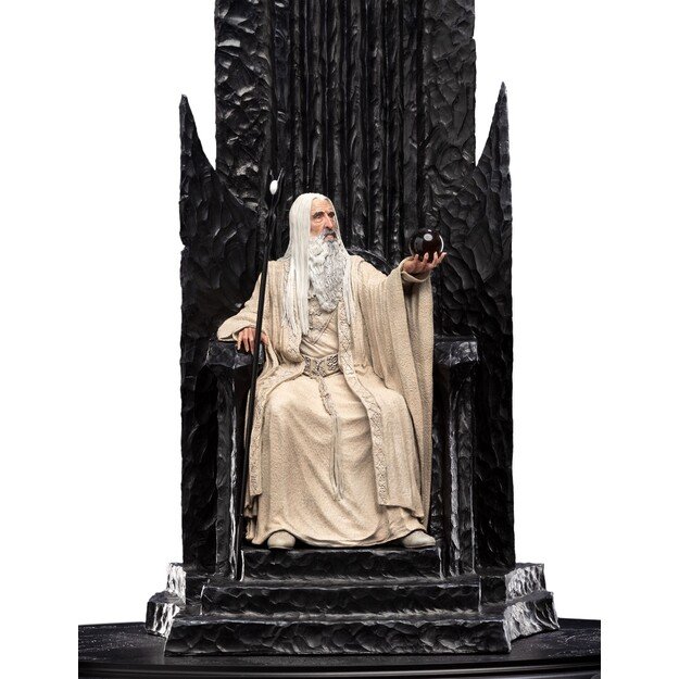 The Lord of the Rings - Saruman the White on Throne Statue 3