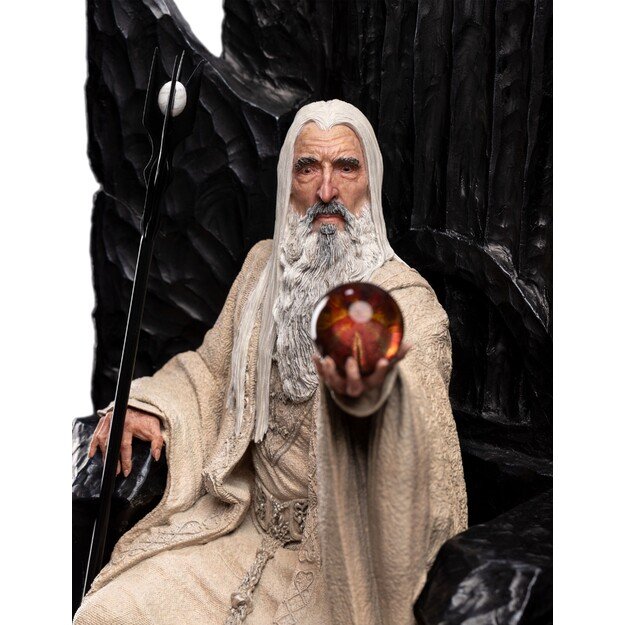 The Lord of the Rings - Saruman the White on Throne Statue 1