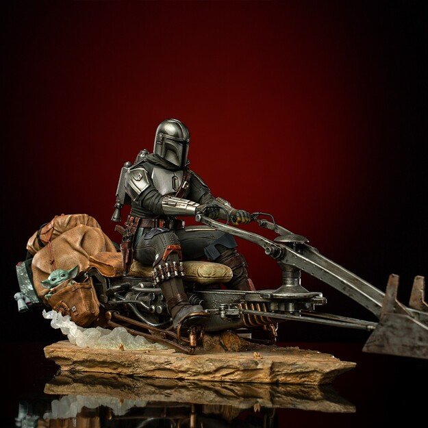 Star Wars - On Speederbike Statue Deluxe Art Scale 1/10 2