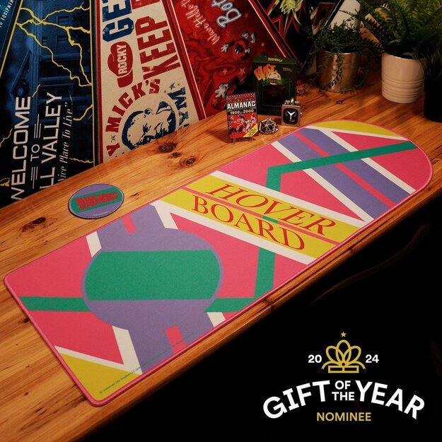Back to the Future XL Hoverboard Desk Pad and Coaster Set 1
