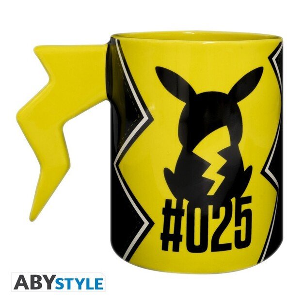 POKEMON - Mug 3D handle - Pikachu lightening bolt 3