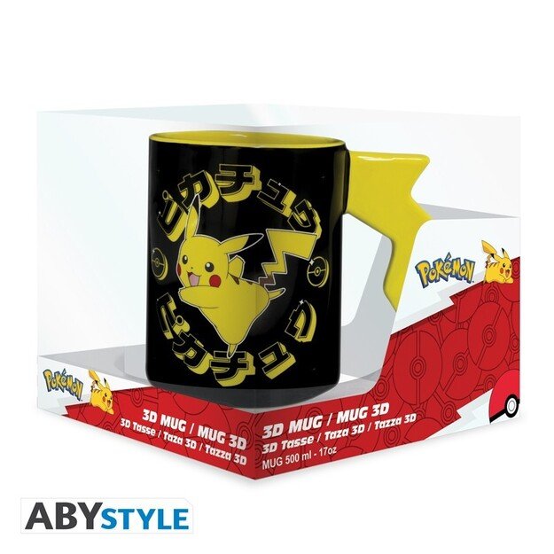 POKEMON - Mug 3D handle - Pikachu lightening bolt 1