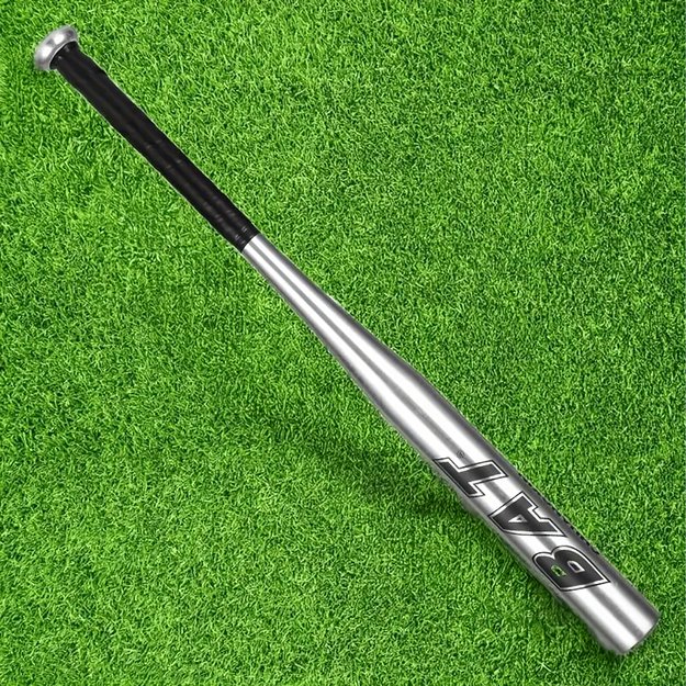 Kij Baseballowy Bejsbolowy Bat Aluminiowy 25  64cm Mocny Treningowy Srebrny 21