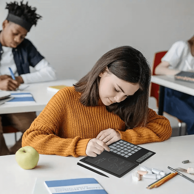 Kalkulator 2w1 Naukowy Szkolny Biurowy z Notatnikiem Rysik Notes Notatnik  28