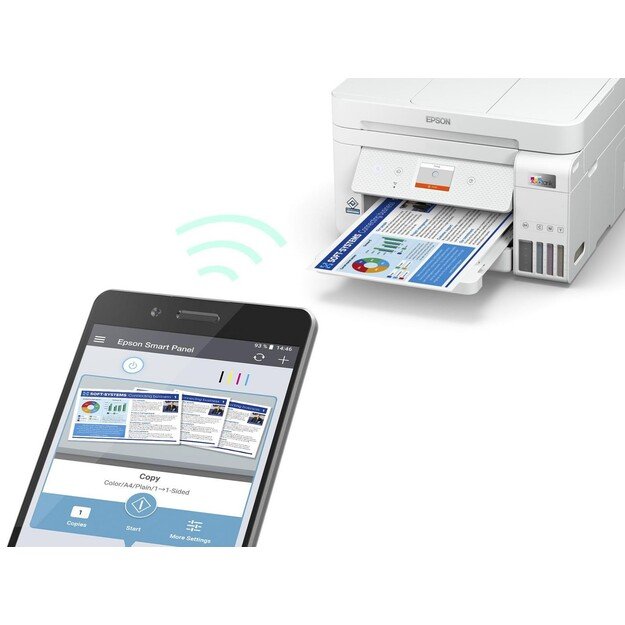 Epson - EcoTank ET-4856 White Multifunction printer 1