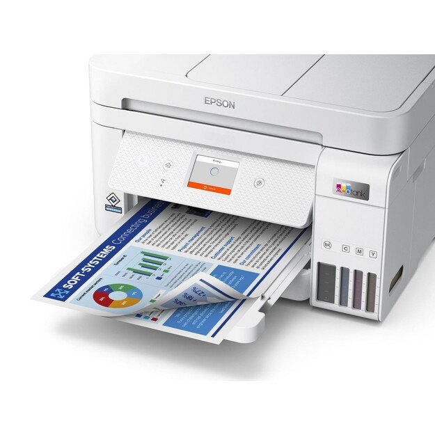 Epson - EcoTank ET-4856 White Multifunction printer 8