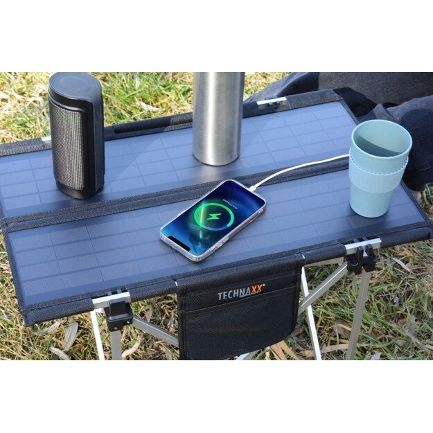 Technaxx - Foldable Solar Camping Table - 20W 2