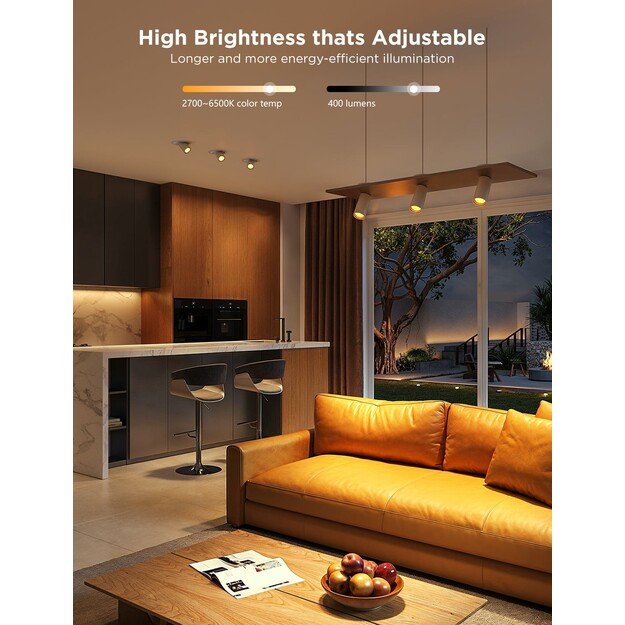 Govee - GU10 WiFi & BLE RGBWW Bulb 400lm (2-Pack) – Elevate Your Lighting Experience 4