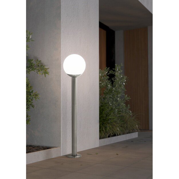 EGLO - Nisia-Z outdoor floor lamp stainless steel and white H98 - RGB + TW - Zigbee, Bluetooth 1