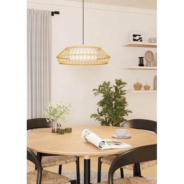 EGLO - Yuku-Z pendant lamp bamboo Ø46 - RGB + TW - Zigbee, Bluetooth 1