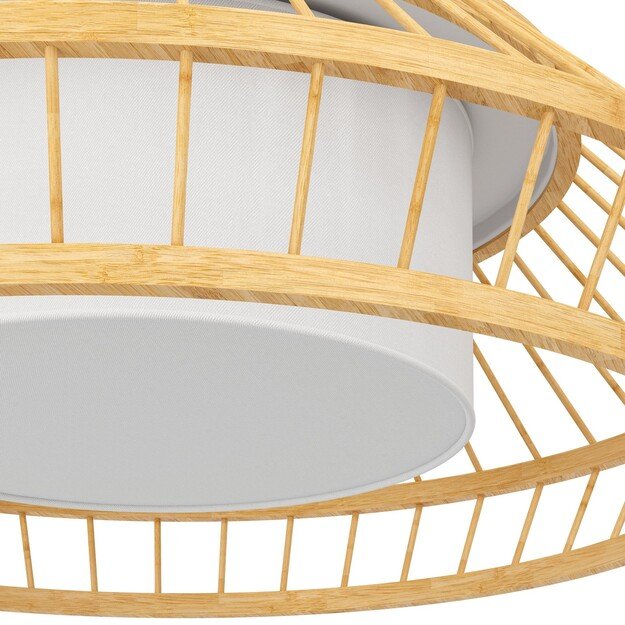 EGLO - Yuku-Z pendant lamp bamboo Ø46 - RGB + TW - Zigbee, Bluetooth 2