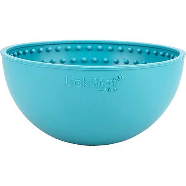 LICKIMAT - Dog Bowl Wobble Light Blue 17X17X8Cm - (645.5316) 3