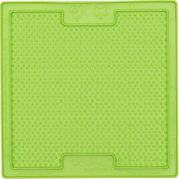 LICKIMAT - Dog lick mat Soother Green 20X20Cm - (645.5342) 1