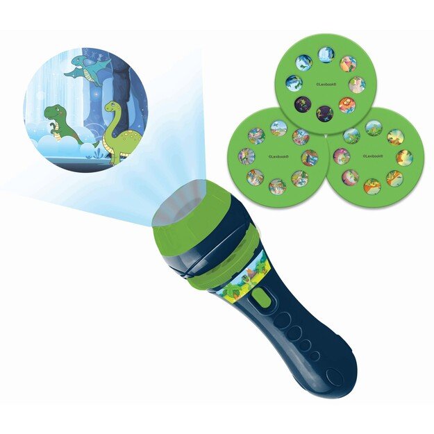 Lexibook - Projector and Torch for Dinosaur Stories - (LTC050DINO) 1