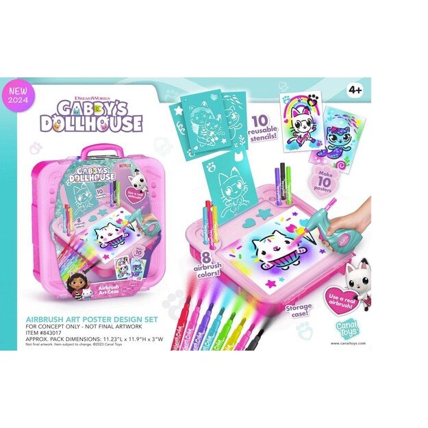 Airbrush Art - Activity Case - Gabby's Dollhouse  (110241) 1