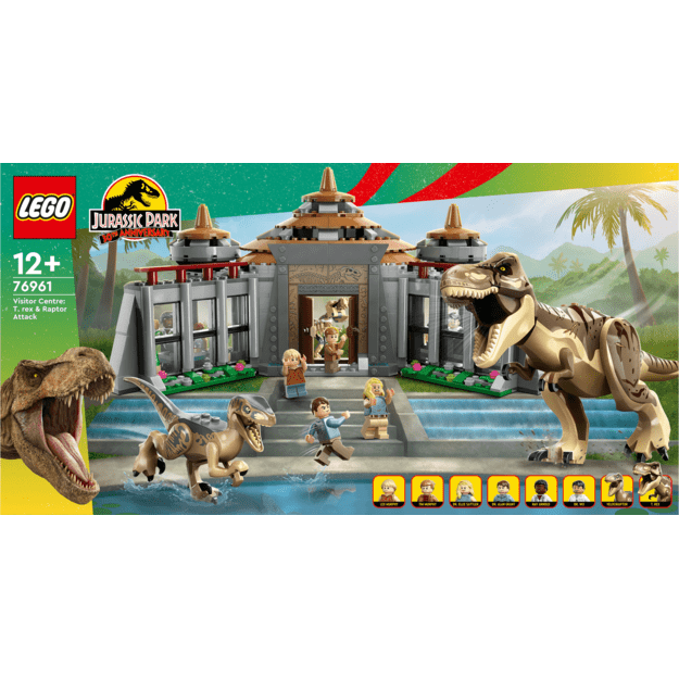 LEGO Jurassic World - Visitor Center: T. rex & Raptor Attack (76961) 5
