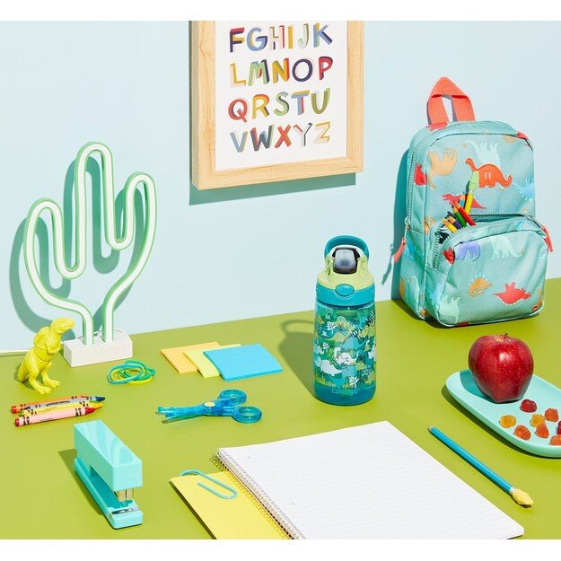Contigo - Easy Clean Kids Water Bottle 420ml - Dinos 5