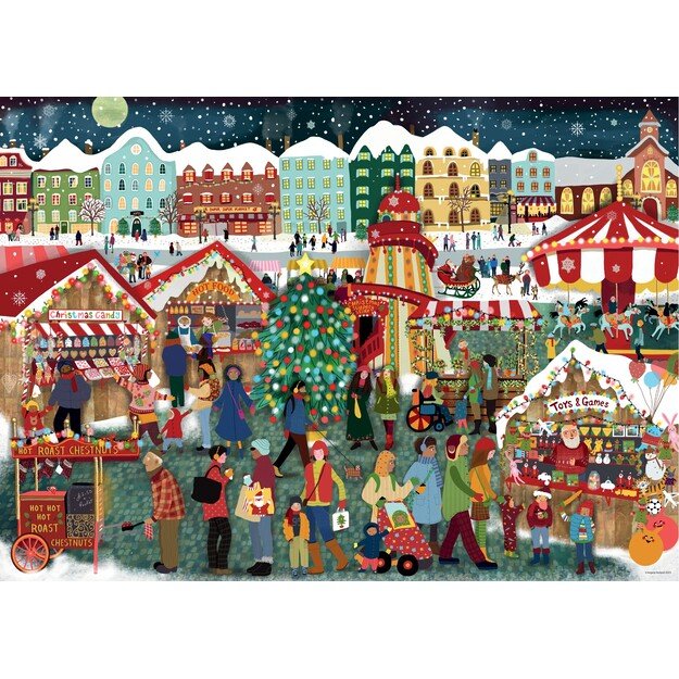 Ravensburger - Puzzle Christmas Market 1000p (12000729) 1