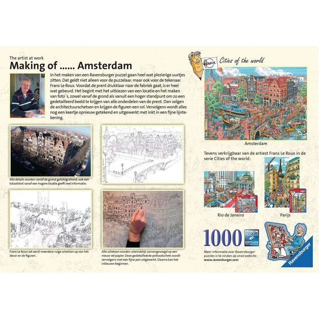 Ravensburger - Puzzle - Amsterdam 1000p (12000296) 1