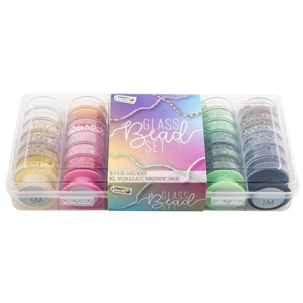 Craft Sensations - Rocaille glass beads 36 pcs (CR9022/A) 2