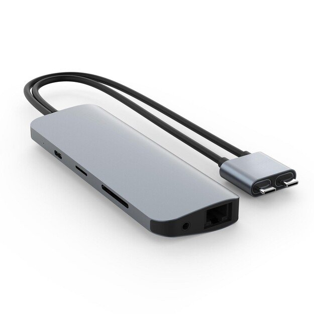 Hyper - HyperDrive VIPER 10-in-2, dual 4K60Hz HDMI for MacBook Pro/Air & any USB-C device, Ethernet, 3.5mm Audio Jack 1