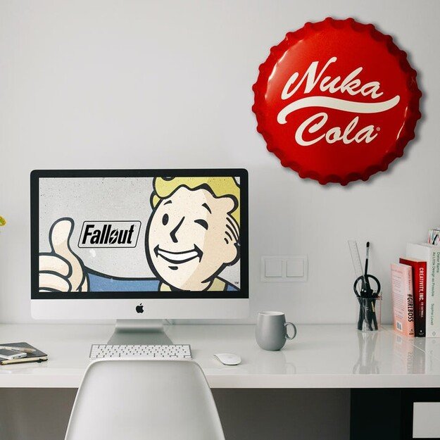 Fallout Nuka-Cola Bottle Cap Tin Sign 2