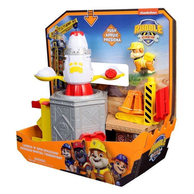 Rubble & Crew - Launch N Spin Spaceship - (6071624) 2