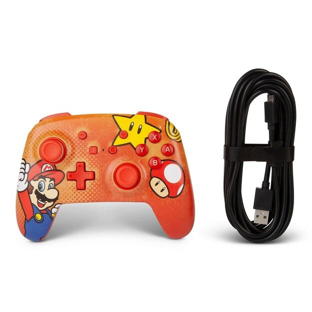 PowerA Nintendo Switch Enh Wired Controller - Mario Vintage 3