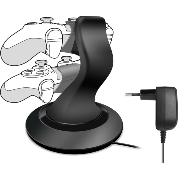 Speedlink - TwinDock Charging System for PS4, Black 1