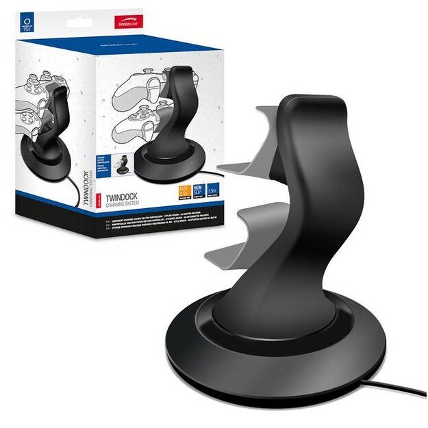 Speedlink - TwinDock Charging System for PS4, Black 2