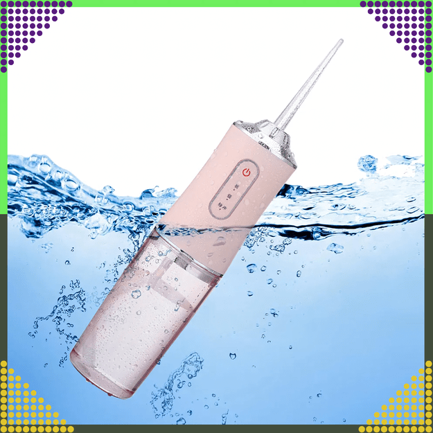 Irygator do Zębów Bezprzewodowy Dentystyczny Mocny 4 Dysze 3 Tryby 220 ml 11