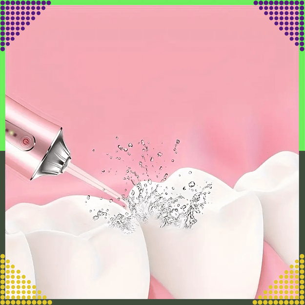 Irygator do Zębów Bezprzewodowy Dentystyczny Mocny 4 Dysze 3 Tryby 220 ml 7