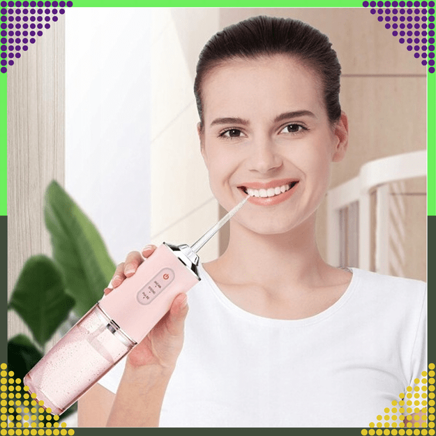 Irygator do Zębów Bezprzewodowy Dentystyczny Mocny 4 Dysze 3 Tryby 220 ml  20