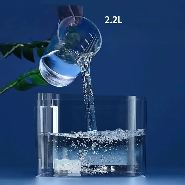 POIDEŁKO AUTOMATYCZNE MISKA POIDŁO CICHA FONTANNA DLA KOTA PSA 2,2L 26