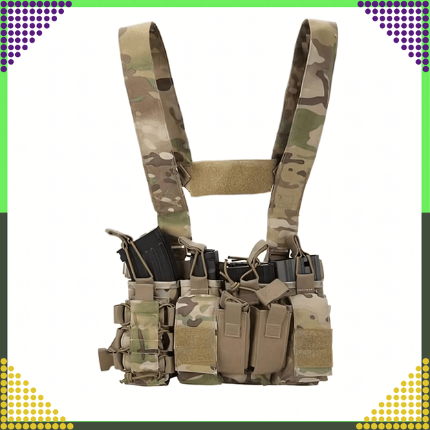 Kamizelka Taktyczna Wosjkowa Ochronna Molle Lekka Airsoft Zasobnik Asg 18