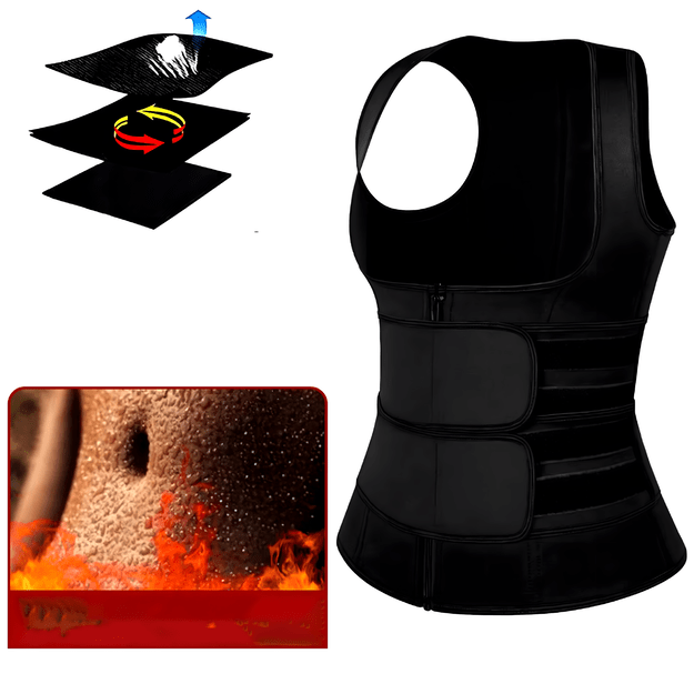 KAMIZELKA NEOPRENOWA FITNESS DAMSKA ODCHUDZAJĄCA SPORTOWA TRENINGOWA S  11